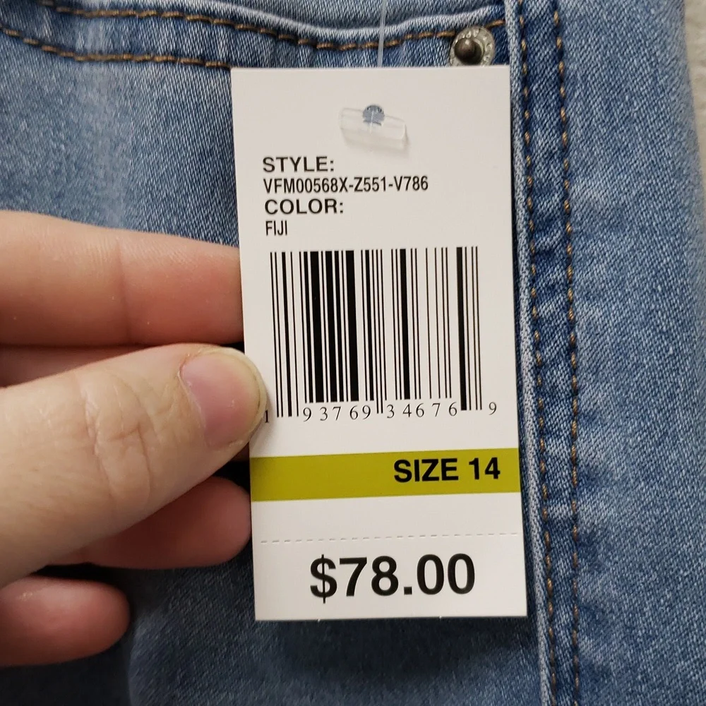 Curve Appeal Light Blue Women's Stretch Skinny Jeans - Picture 2 of 7